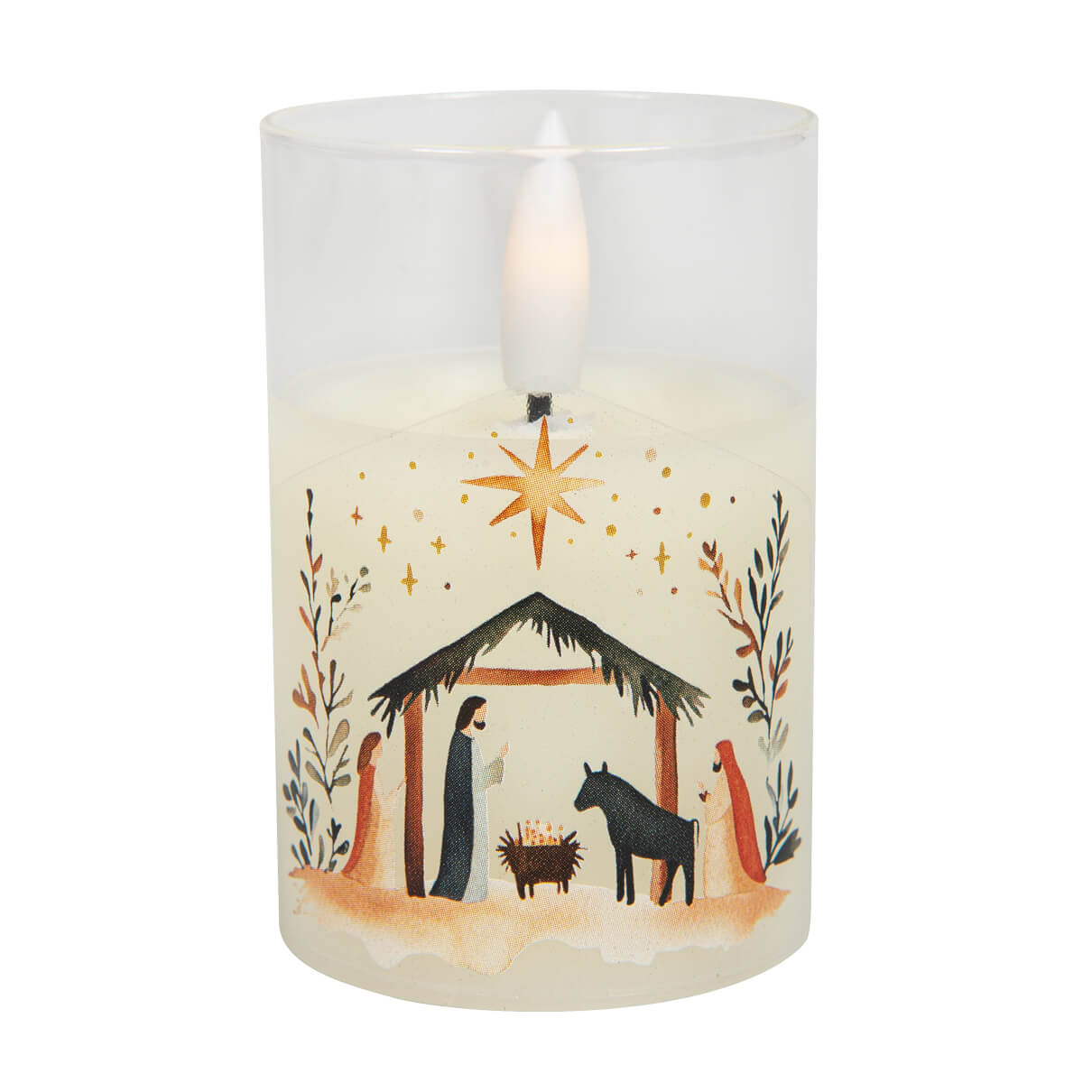 LED-Kerze – Krippe