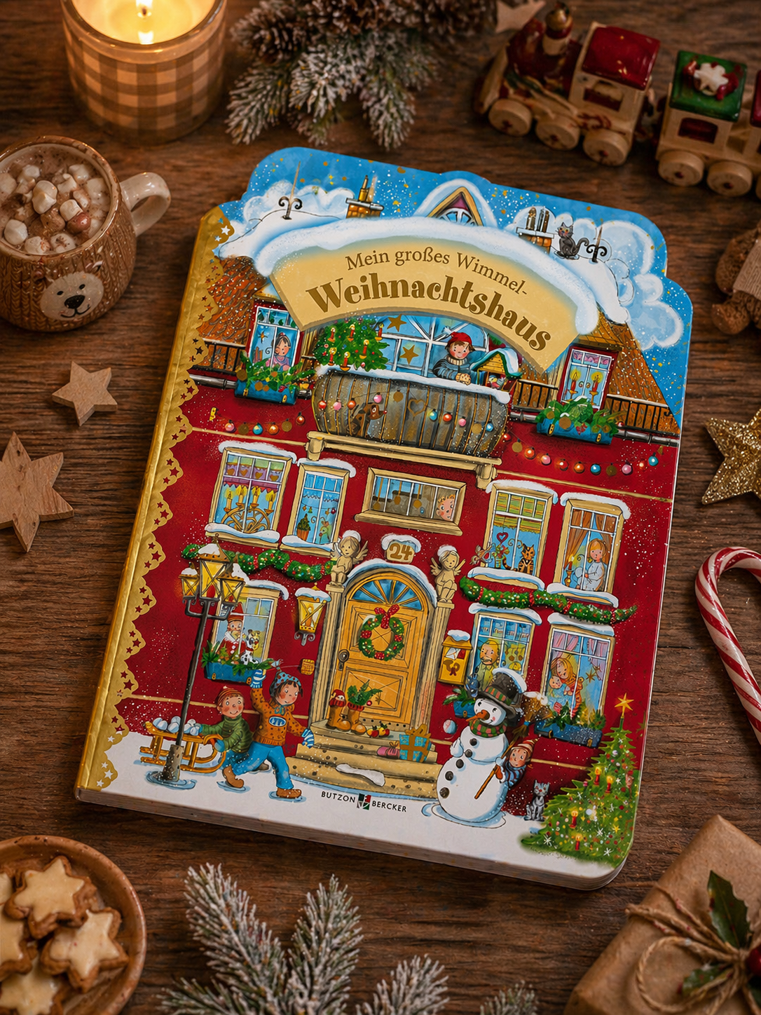 Kinderbuch - Mein großes Wimmel-Weihnachtshaus