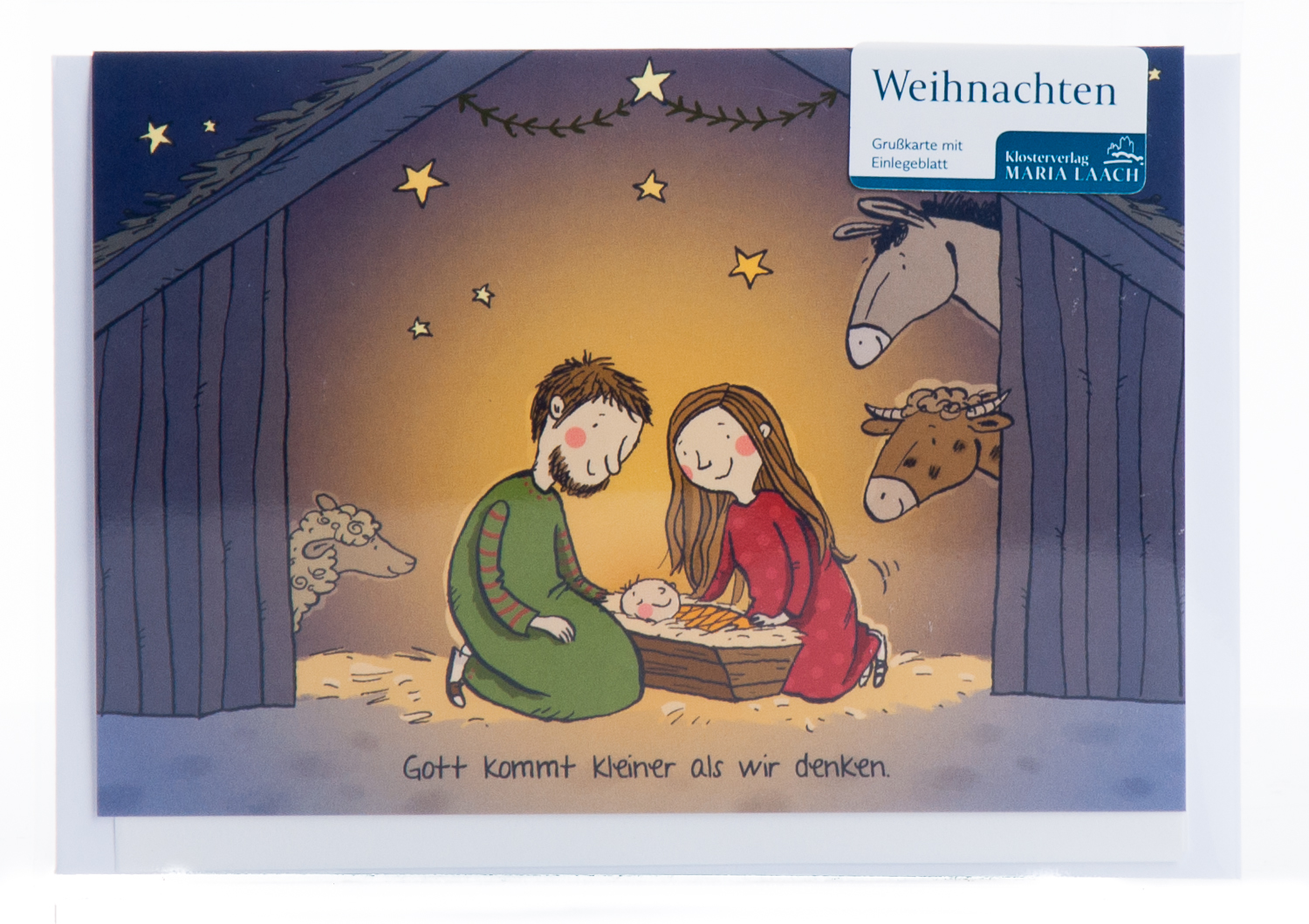 Weihnachtskarte - Gott kommt kleiner als wir denken