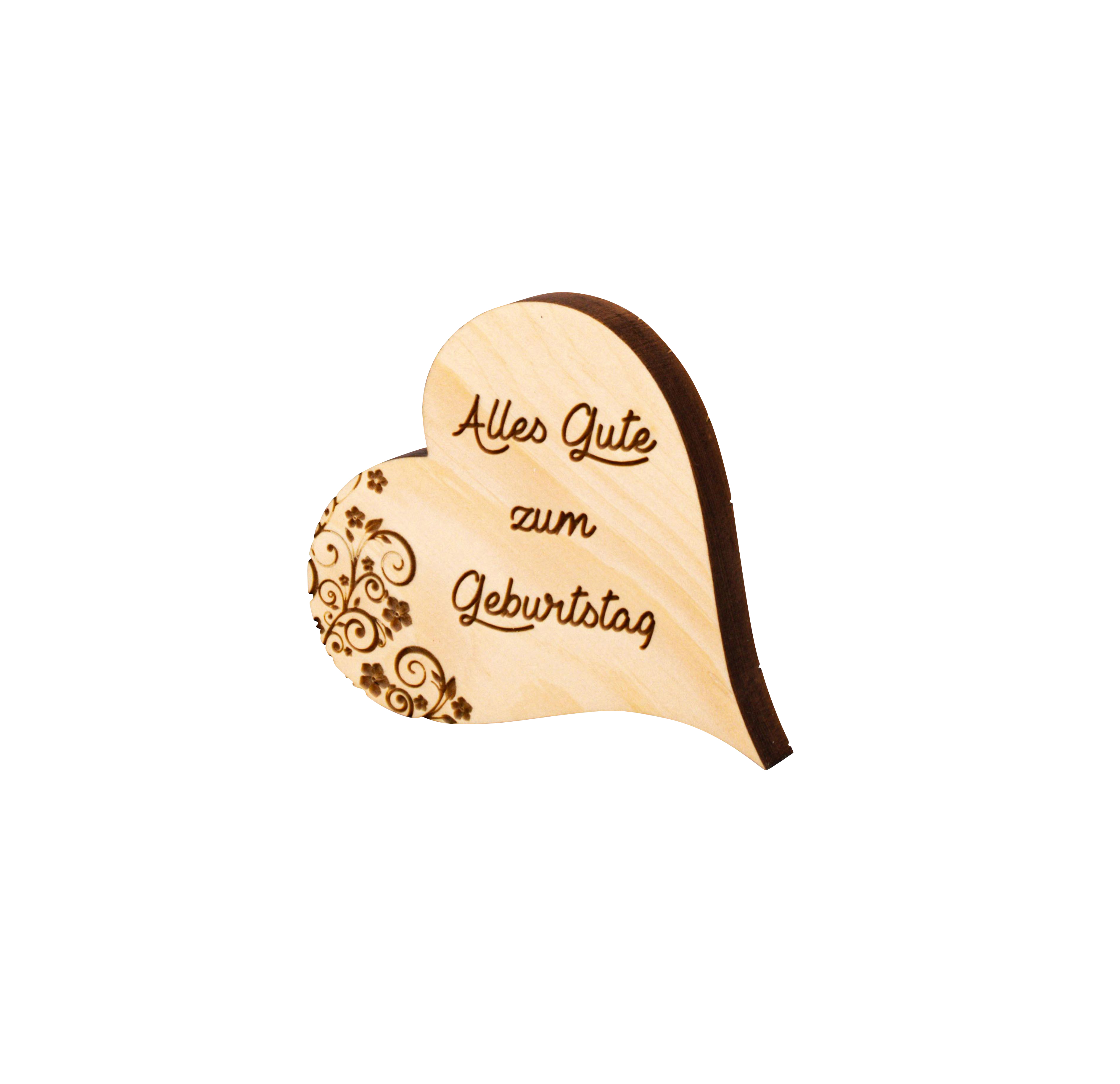 Zirben-Holz-Herz - Alles Gute zum ... Zirben-Holz-Herz - Alles Gute zum ...