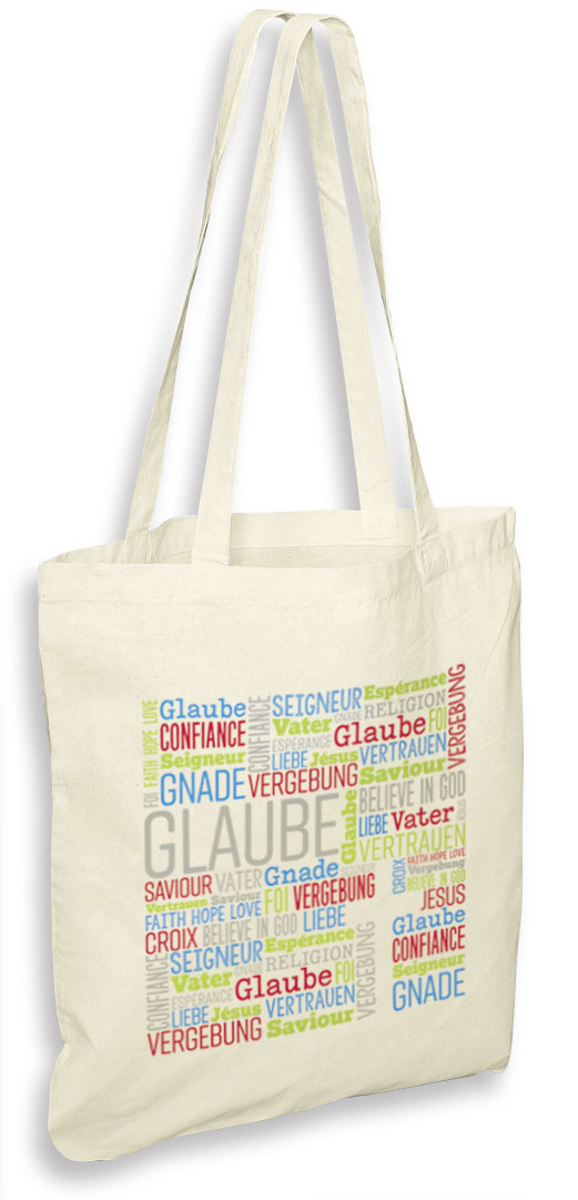Baumwolltasche - Glaubenswörter Baumwolltasche - Glaubenswörter