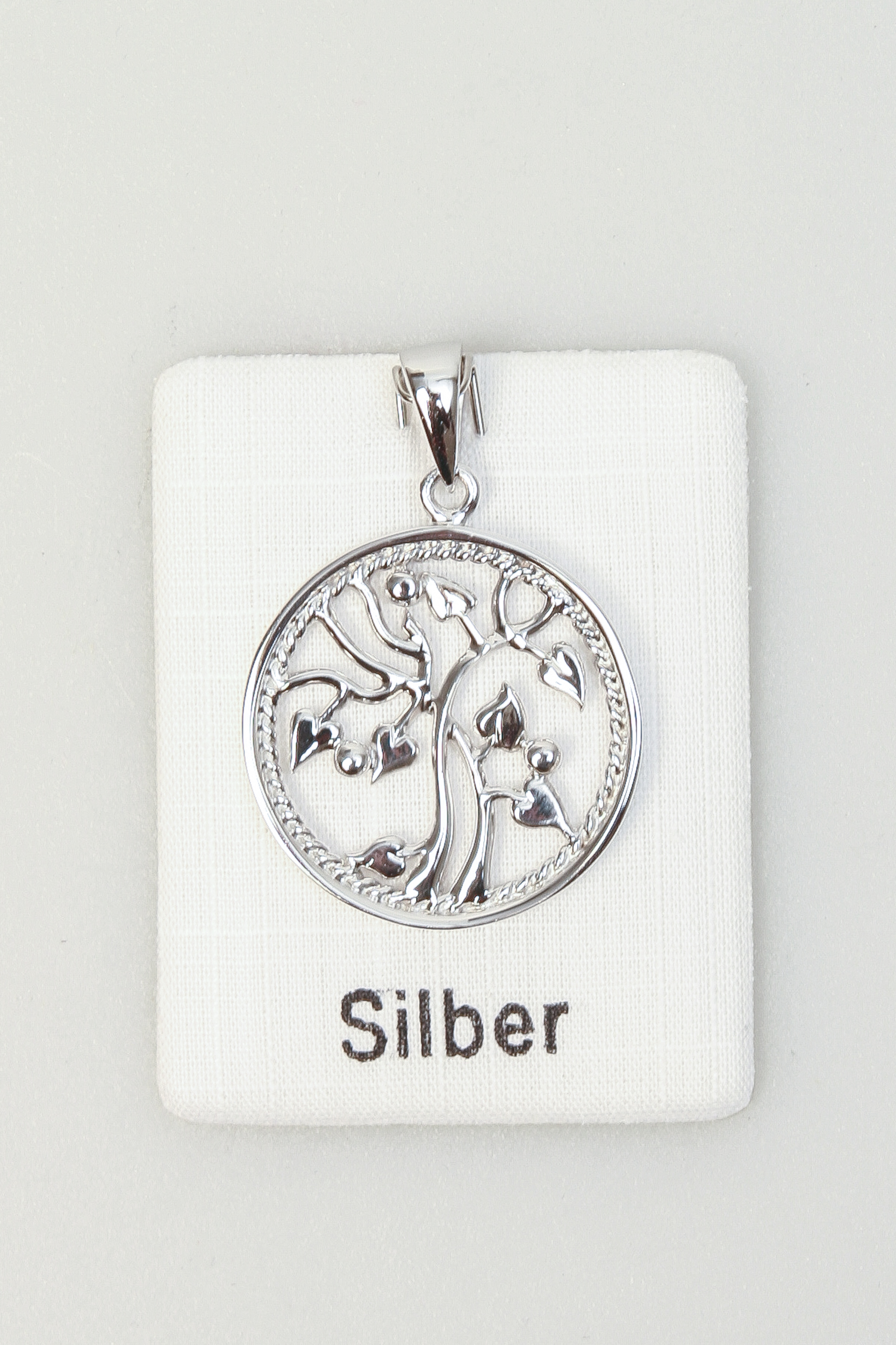 Silber-Anhänger - Lebensbaum & Zirkonia