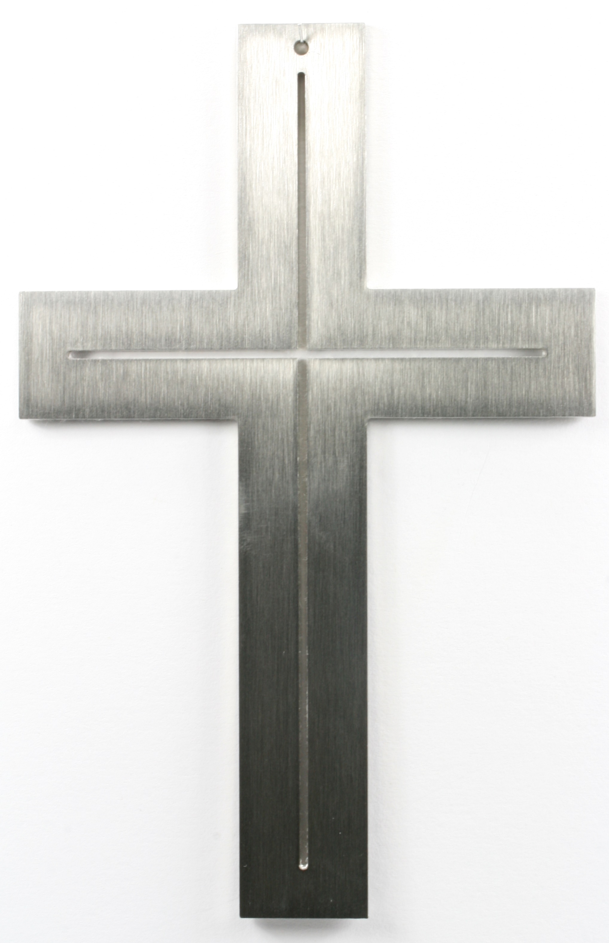 Edelstahlkreuz - Streifen & Schlank