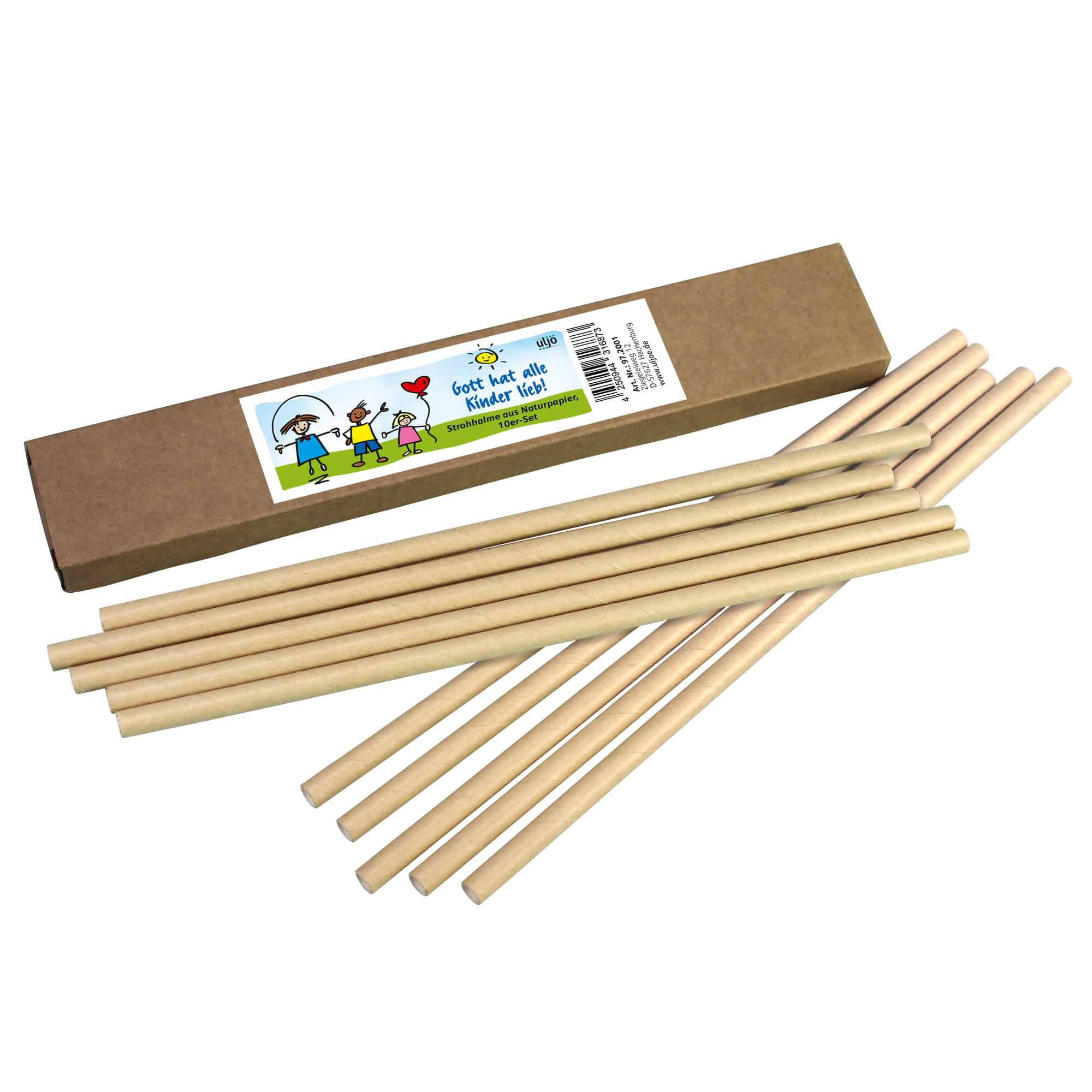 Strohhalme - Gott hat alle Kinder lieb & Natur Strohhalme - Gott hat alle Kinder lieb & Natur