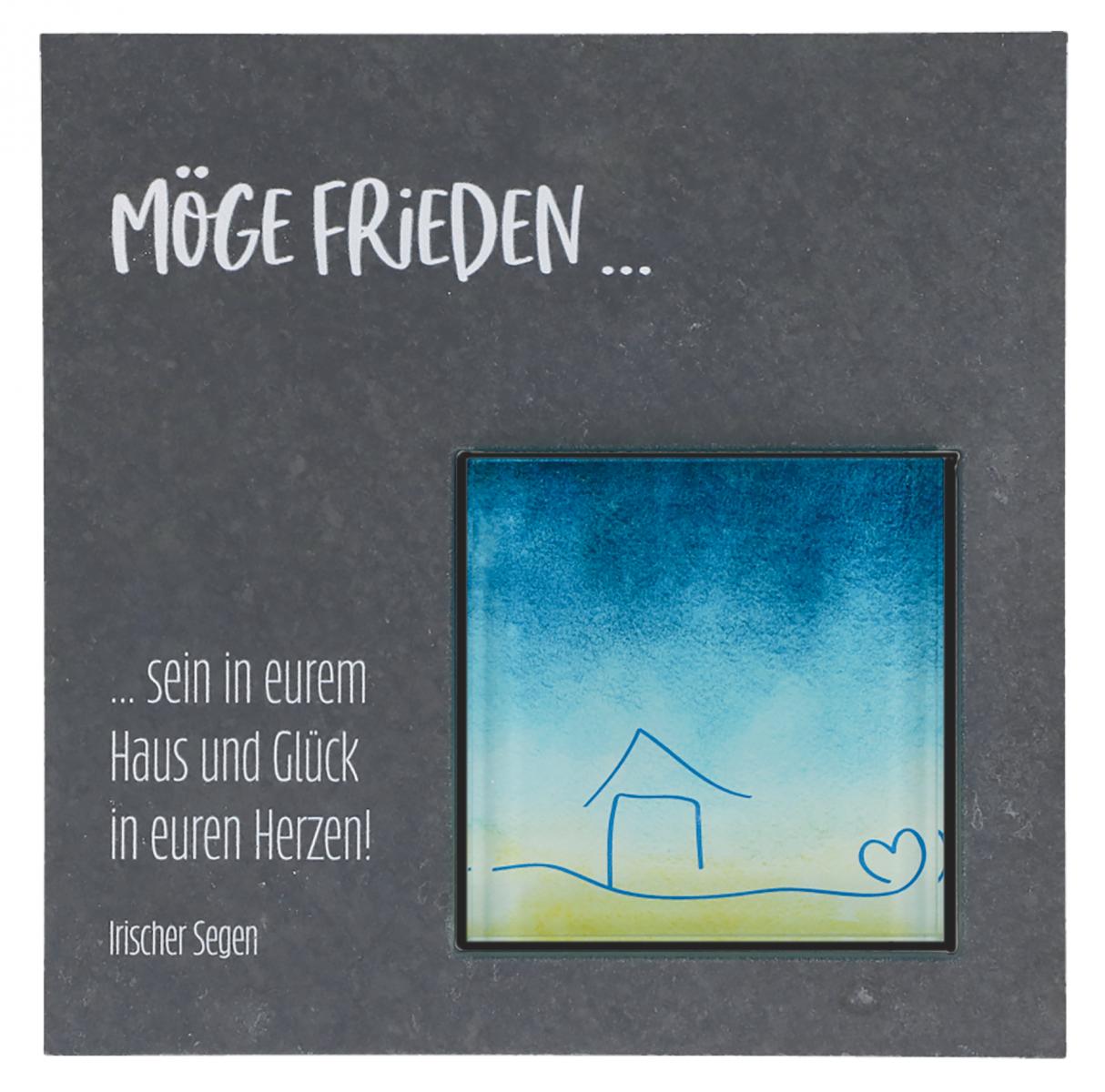 Haussegen - Möge Frieden sein... &  Glaseinsatz