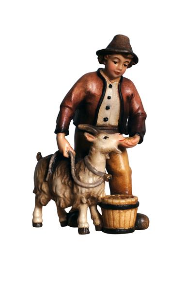Kostner-Krippe - Junge mit Ziege