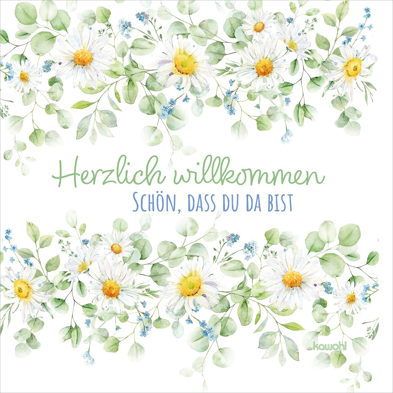 Servietten – Herzlich willkommen