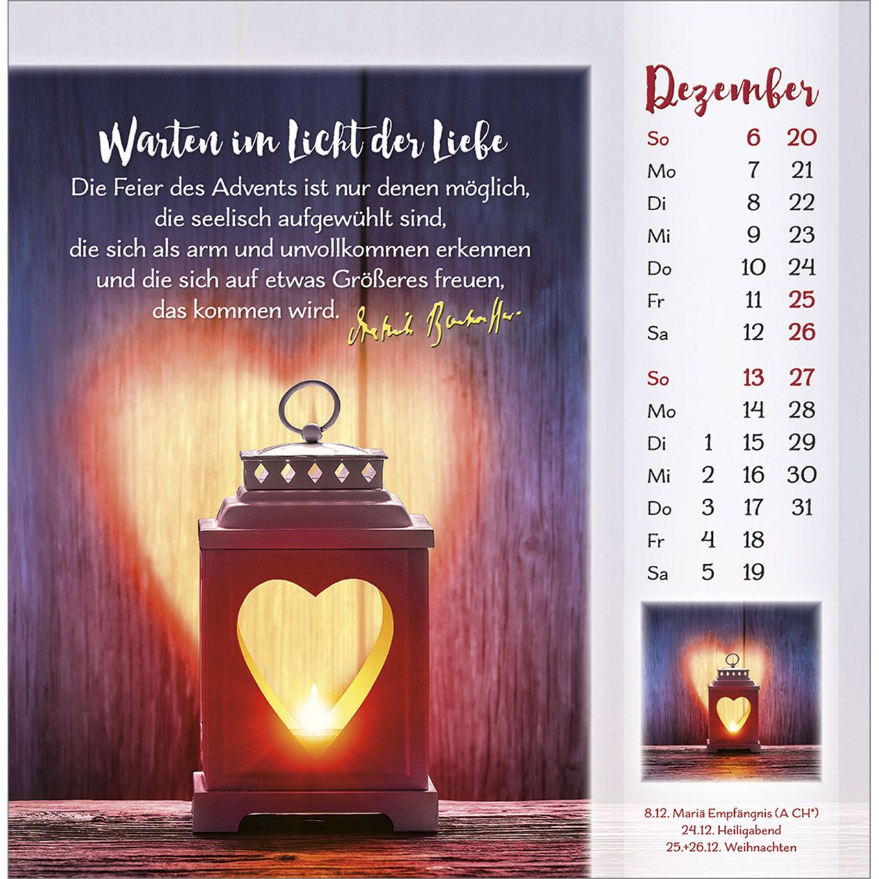 Tischkalender - Gott ist für dich & 2026 Tischkalender - Gott ist für dich & 2026