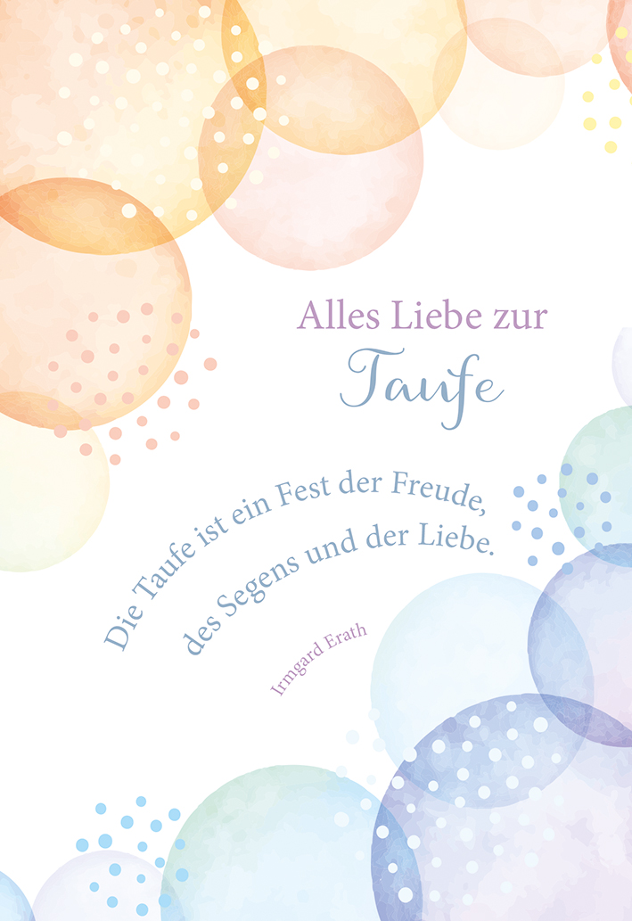 Karte zur Taufe - Alles Liebe zur Taufe