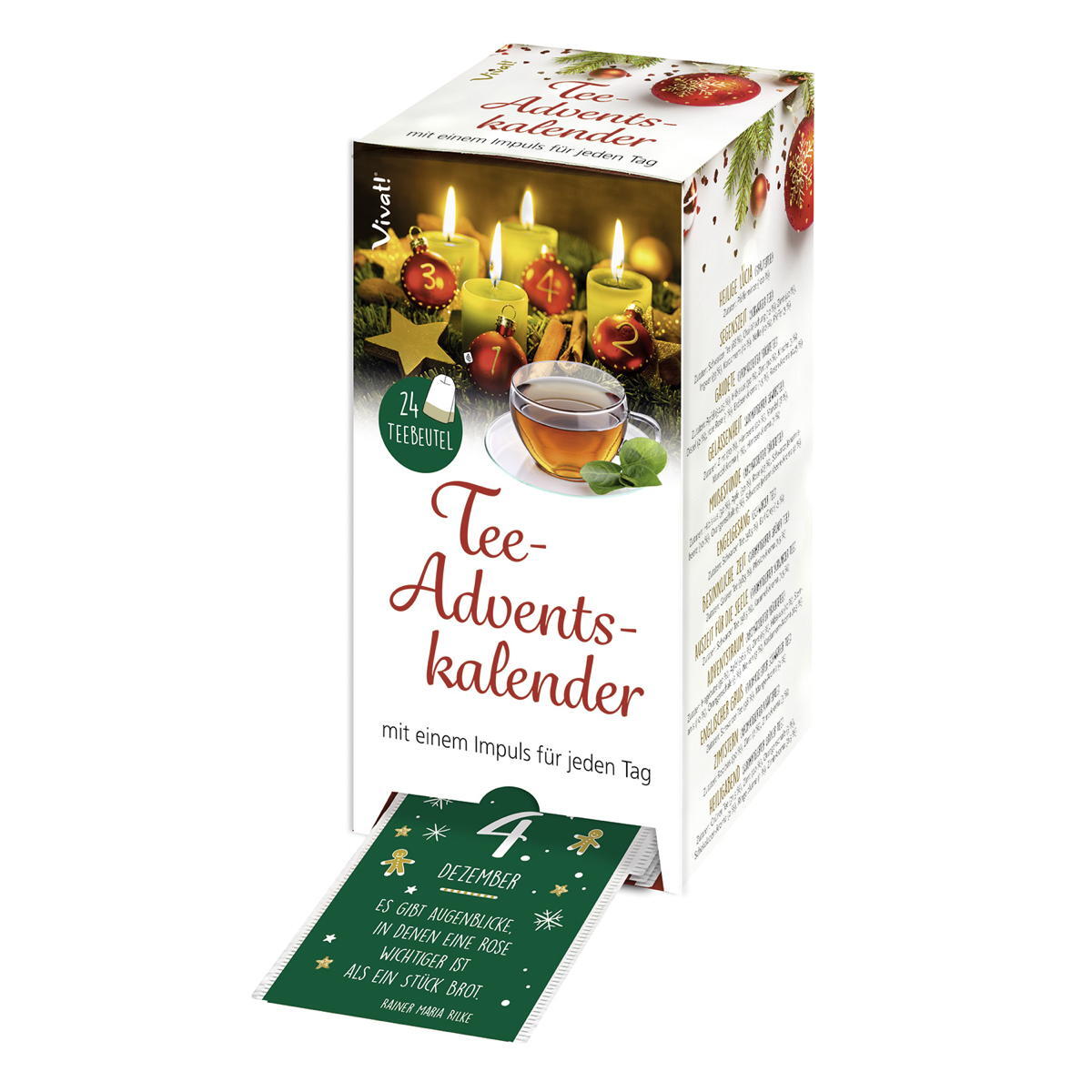 Tee-Adventskalender - 24 Teesorten & Impulse Tee-Adventskalender - 24 Teesorten & Impulse