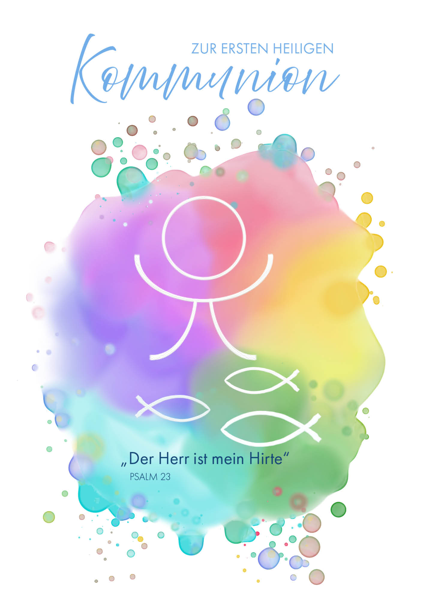 Karte zur Kommunion – Du bist nicht allein