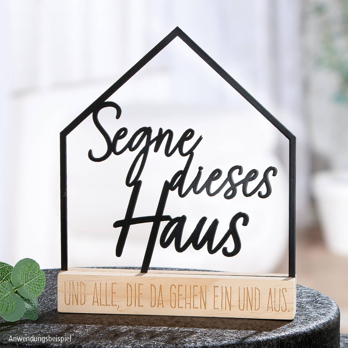 Stand-Haussegen – Segne dieses Haus… & Metall