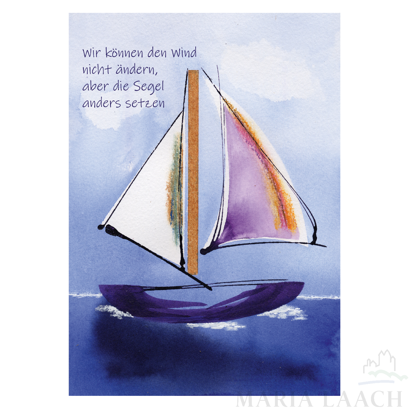 Neutrale Karte - Wind & Segel Neutrale Karte - Wind & Segel