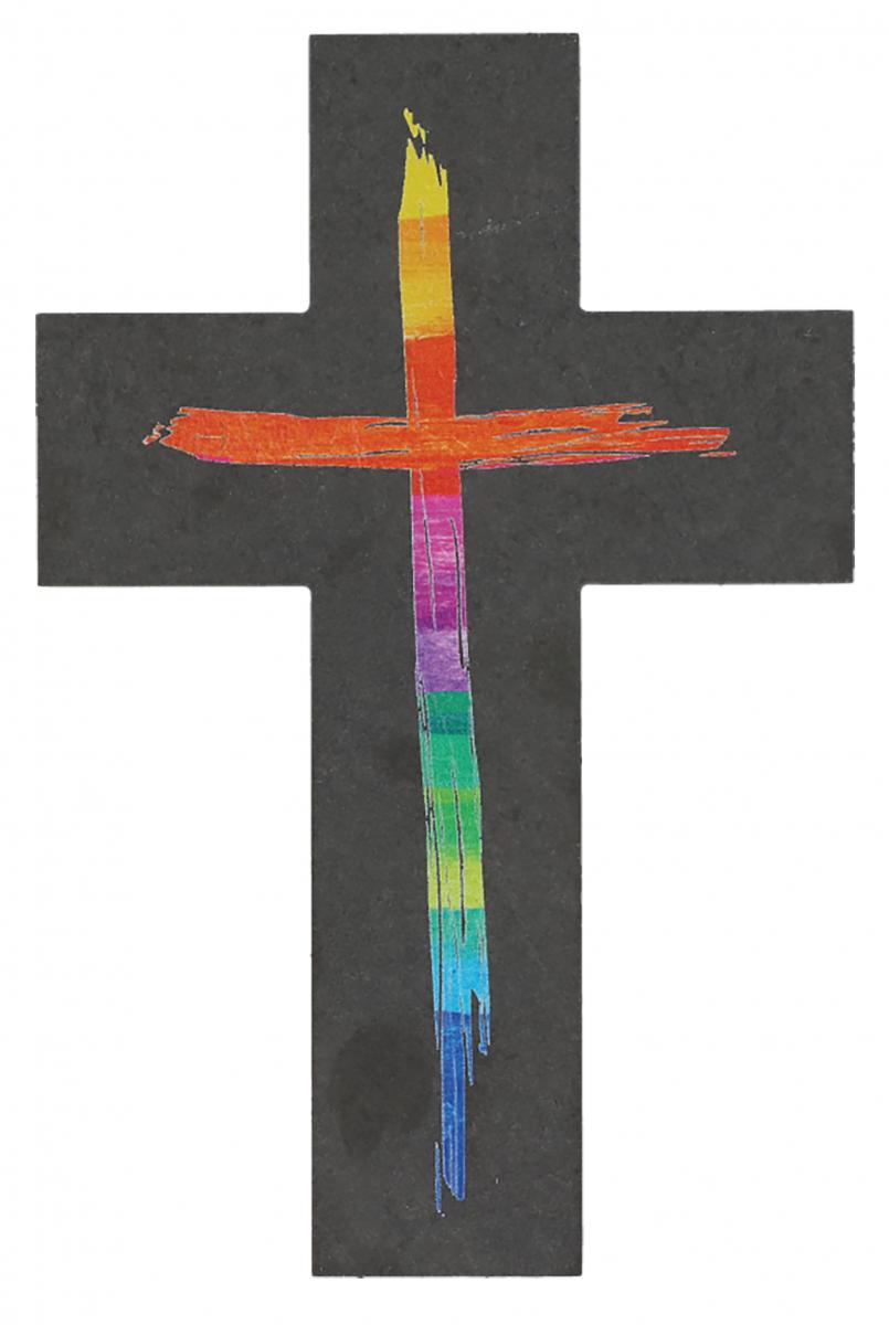 Schieferkreuz - Regenbogenkreuz