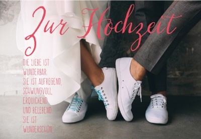 Karte zur Hochzeit - Die Liebe ist...