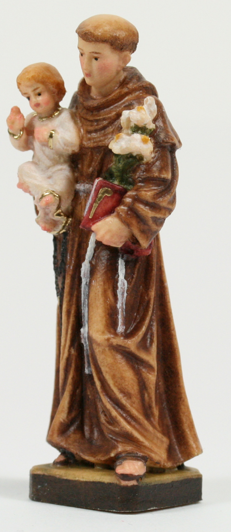 Heiligenfigur - Hl. Antonius  & Geschenkschachtel