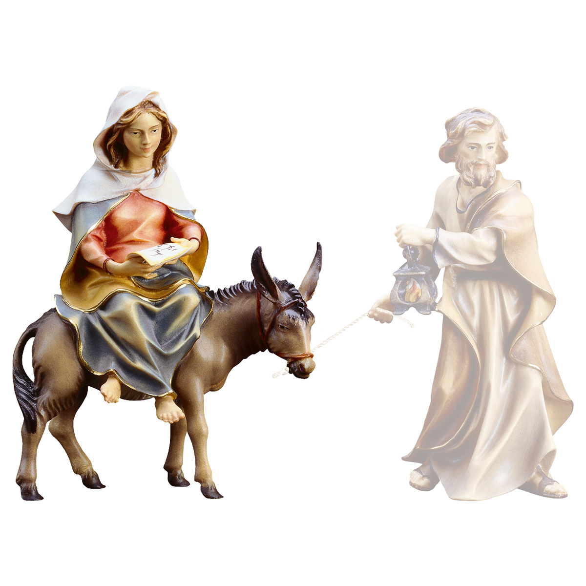 Ulrich Krippe - Hl. Maria auf Esel mit Pergament