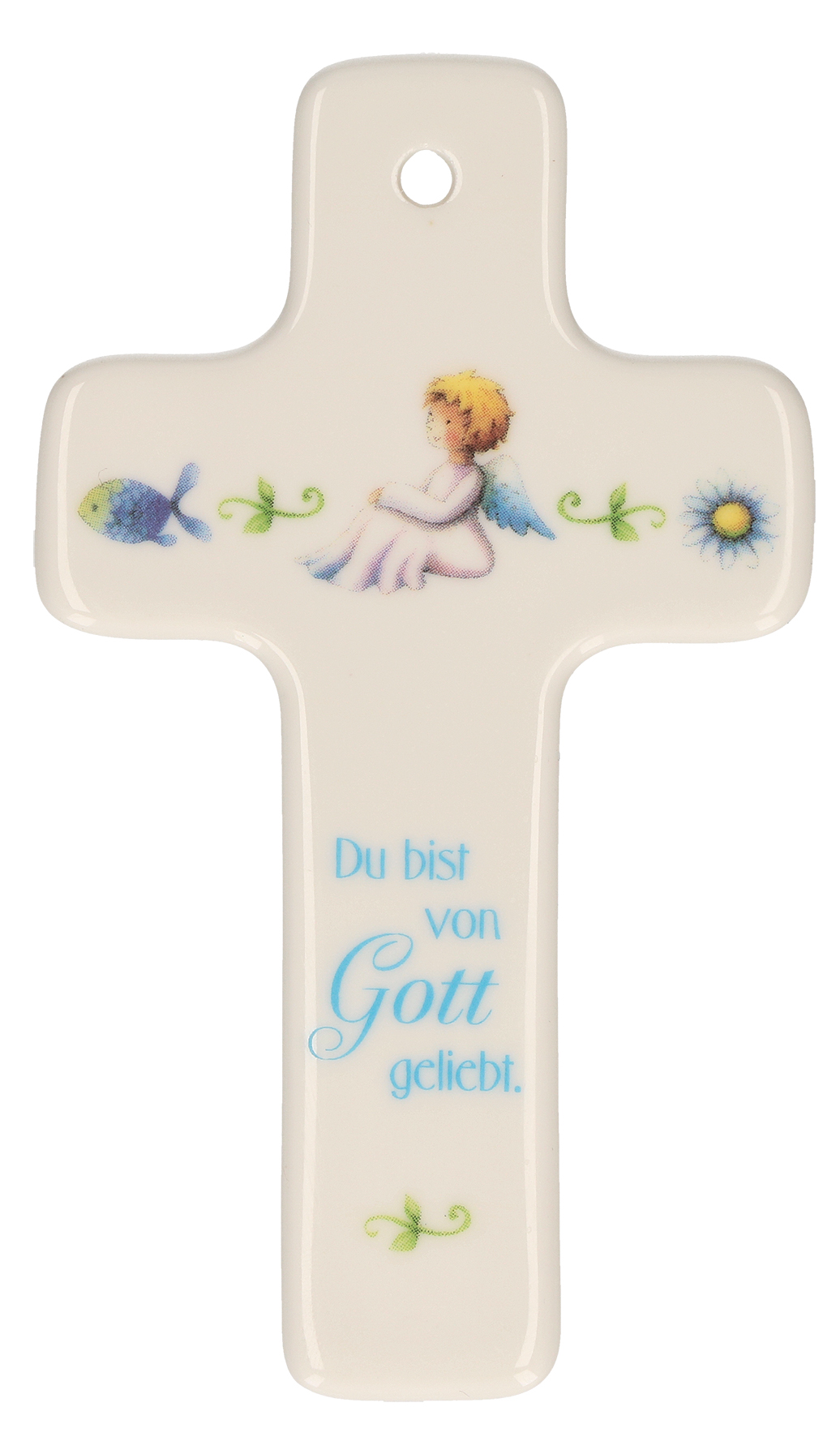 Kinderkreuz - Du bist von Gott geliebt &  Porzellan
