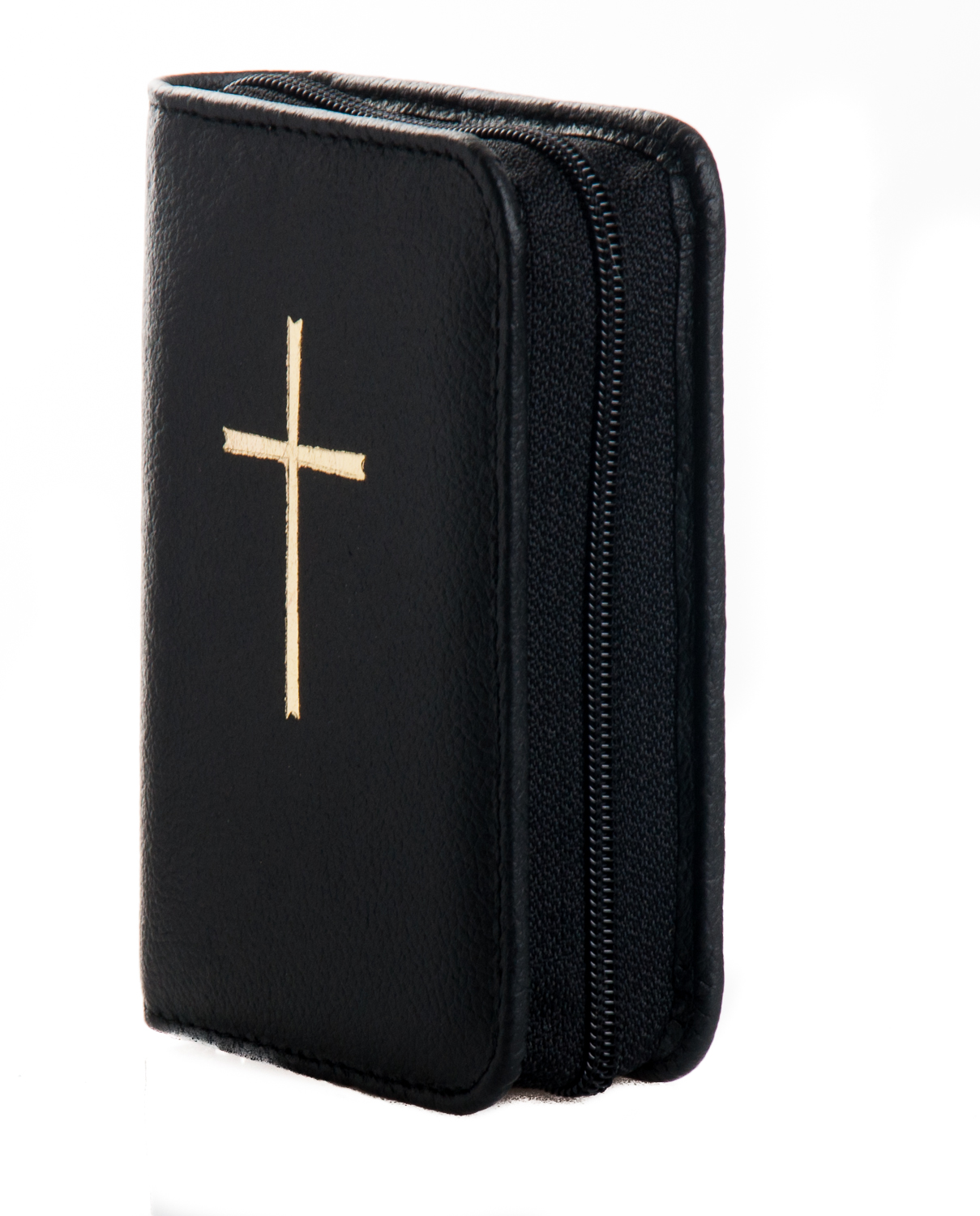 Gotteslobhülle für Taschenbuchausgabe - Leder mit Kreuzsymbol