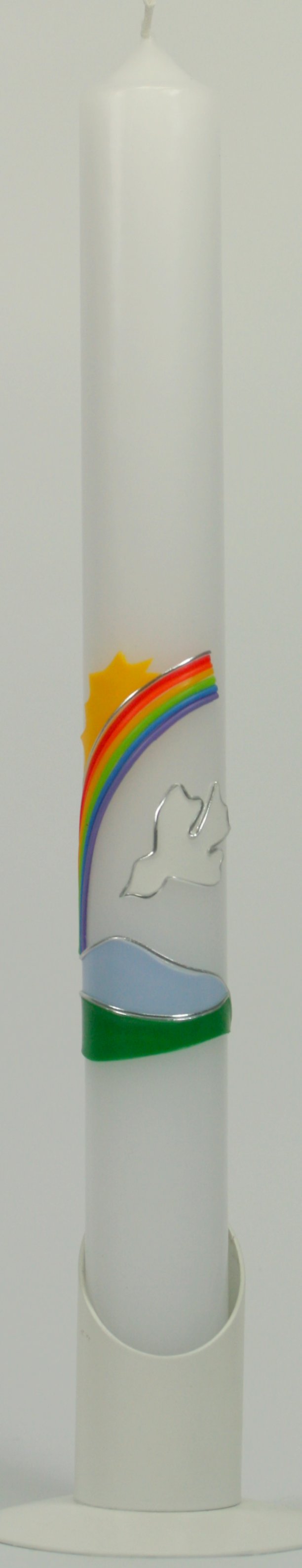 Taufkerze - Regenbogen & Sonne Taufkerze - Regenbogen & Sonne