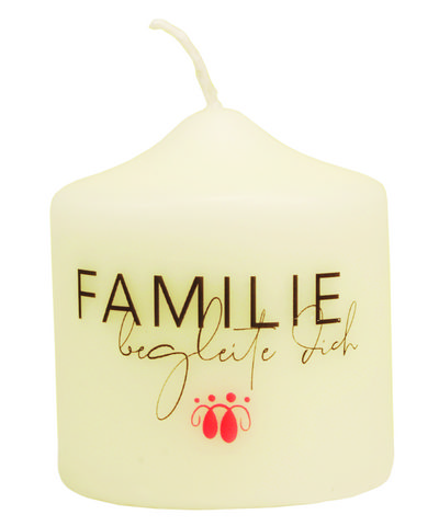 Tischkerze - Familie begleite dich