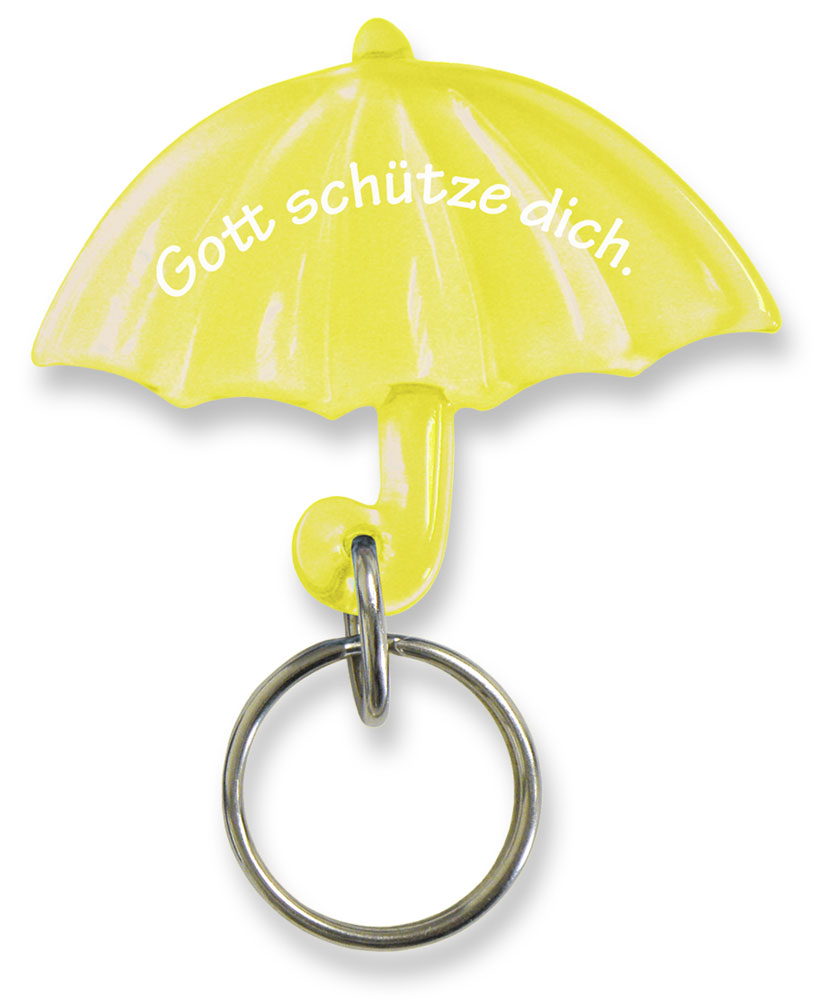 Anhänger - Gott schütze dich & Regenschirm