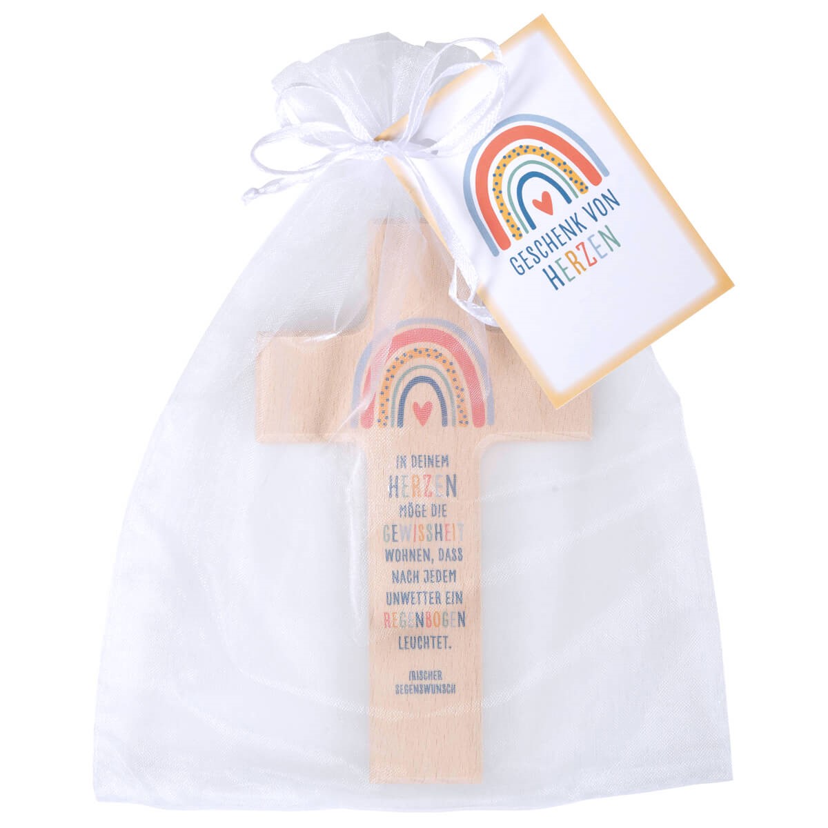 Kinder-Holzkreuz - Regenbogen Kinder-Holzkreuz - Regenbogen