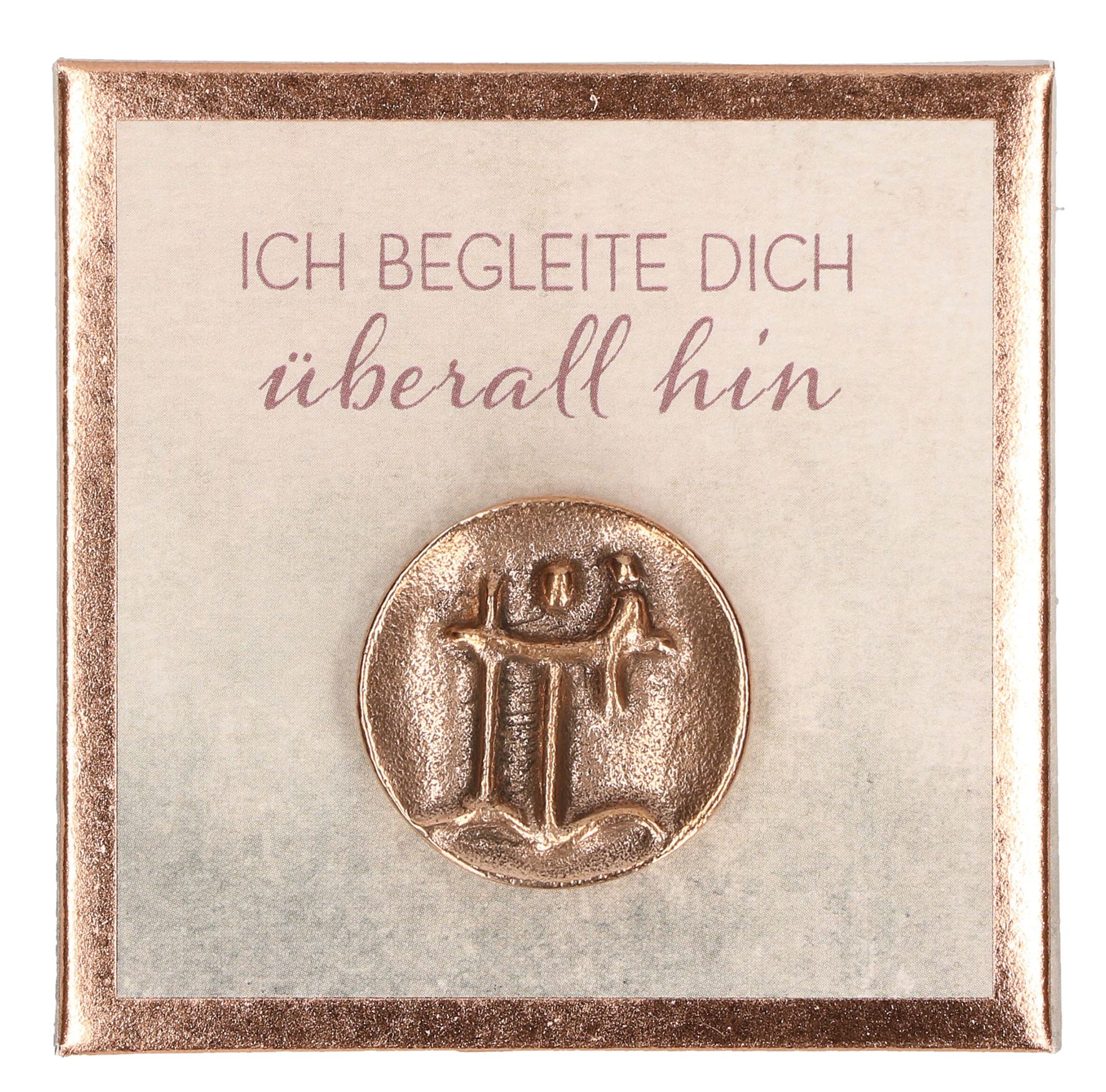 Motivationsgeschenke Christopherus Auto Plakette Glücksbringer Schutzengel  Heiliger Christophorus Olivenholz Magnet Ø 3,5cm, Braun