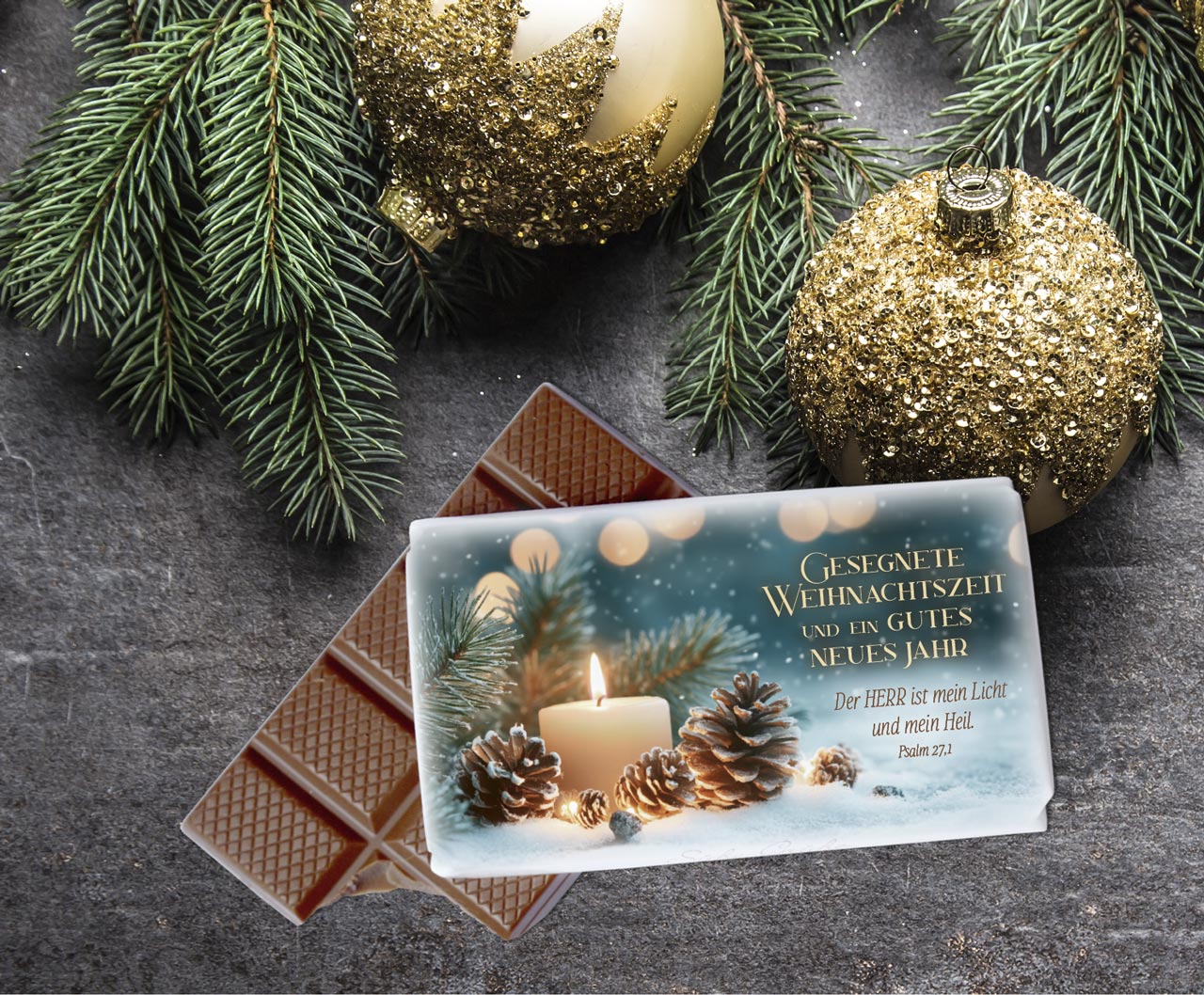 Geschenk-Schokolade - Gesegnete Weihnachten Geschenk-Schokolade - Gesegnete Weihnachten