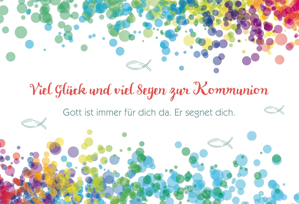 Karte zur Kommunion - Gott ist immer für dich da Karte zur Kommunion - Gott ist immer für dich da