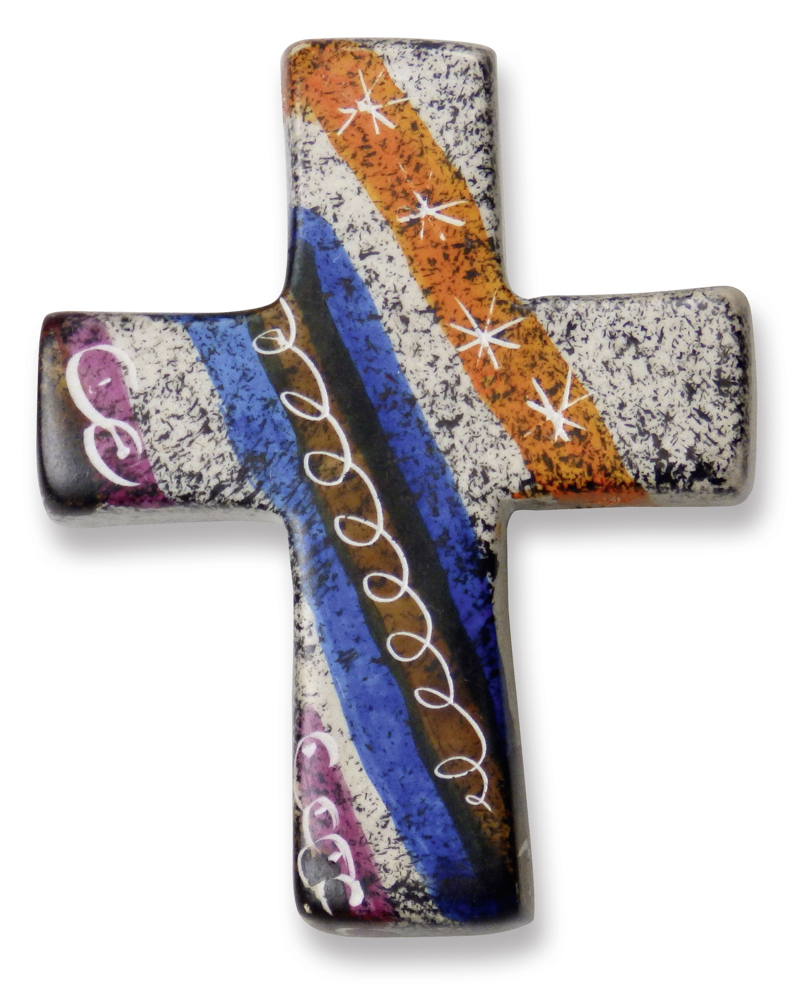 Handschmeichler - Speckstein-Kreuz mit Sternen