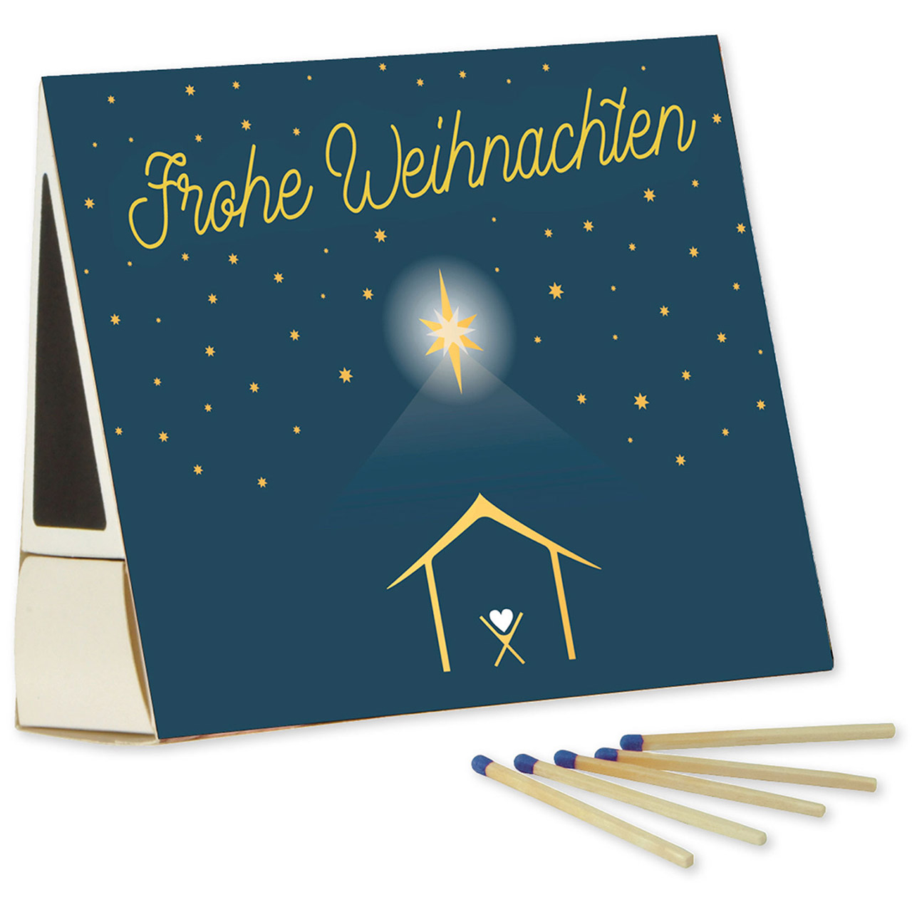 Zünd-Haus-Schachtel - Frohe Weihnachten Zünd-Haus-Schachtel - Frohe Weihnachten