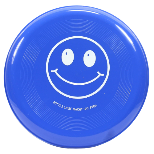 Spielzeug - Frisbee & Gottes Liebe macht uns froh