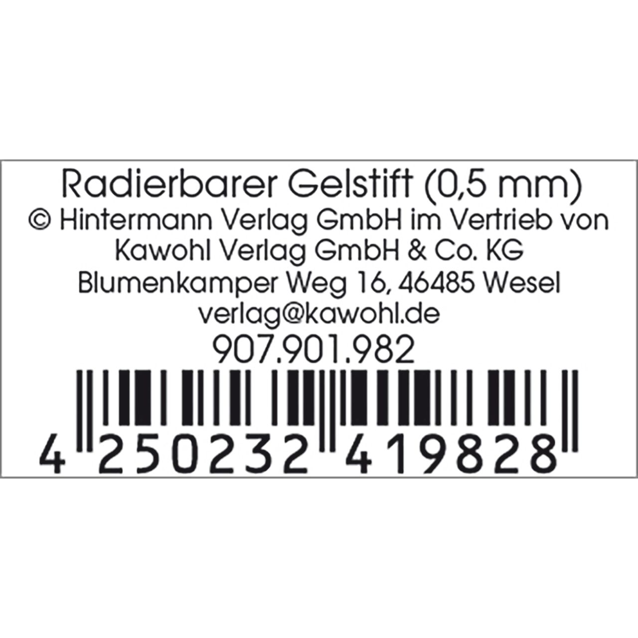Radierbarer Gel-Kugelschreiber – Schön, dass es dich gibt!