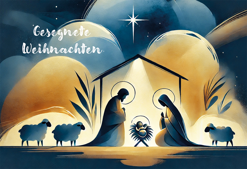 Karte zu Weihnachten – Eine Botschaft