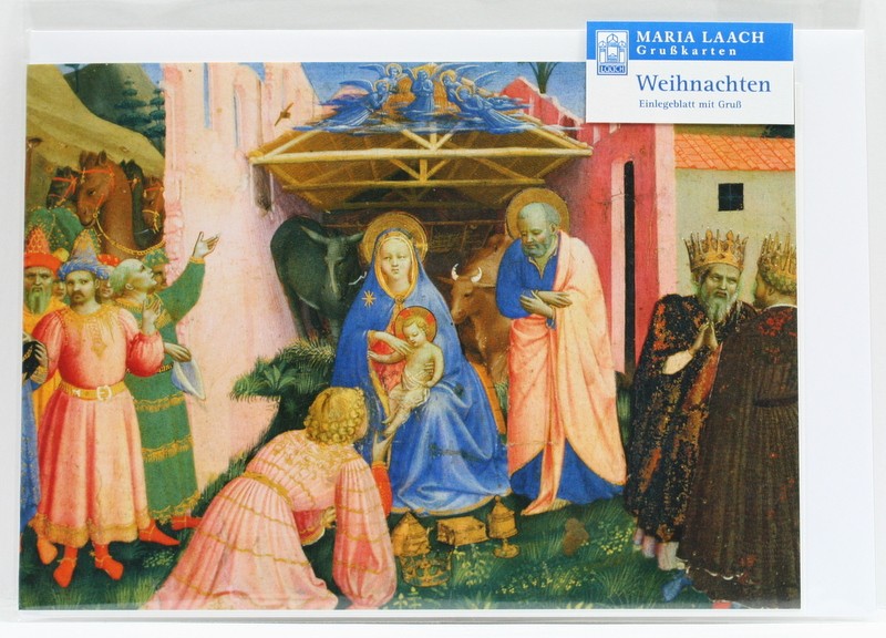 Weihnachtskarte - Anbetung der hl. Drei Könige & Fra Angelico