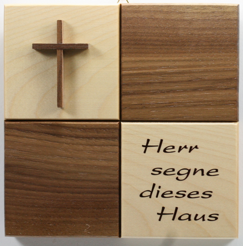 Haussegen - Kreuz & Quadrate