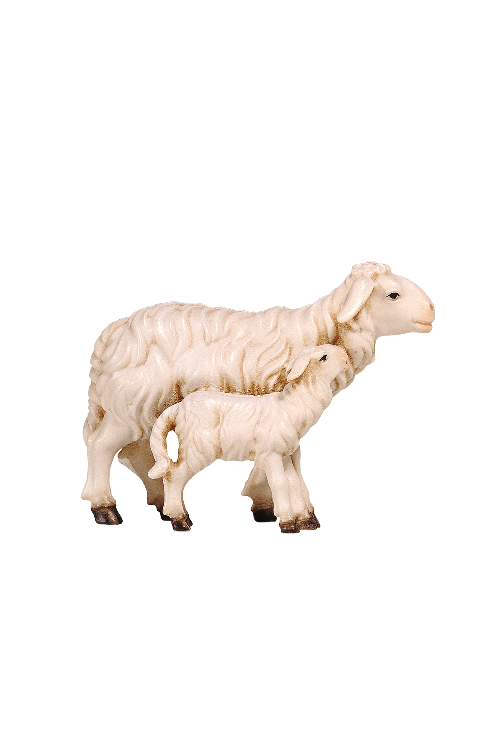 Kostner-Krippe - Schaf mit Lamm stehend
