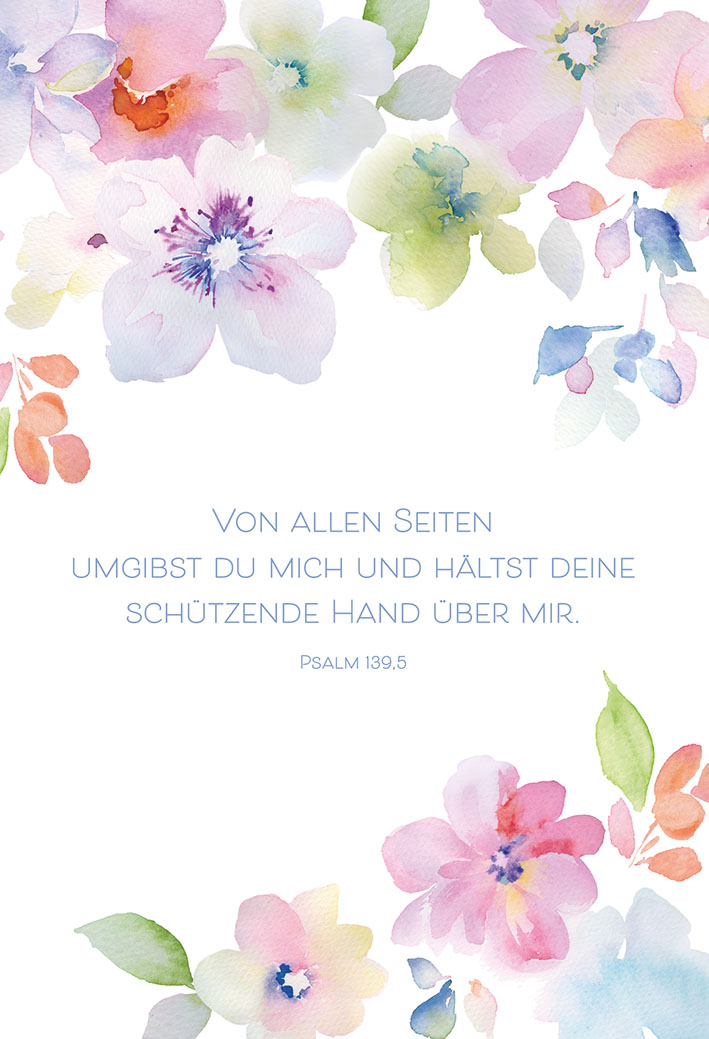 Geburtstagskarte - Von allen Seiten umgibst... Geburtstagskarte - Von allen Seiten umgibst...