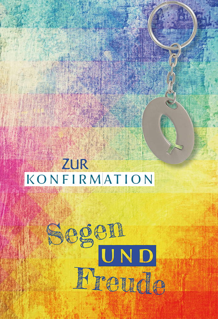 Karte zur Konfirmation - Segen und Freude