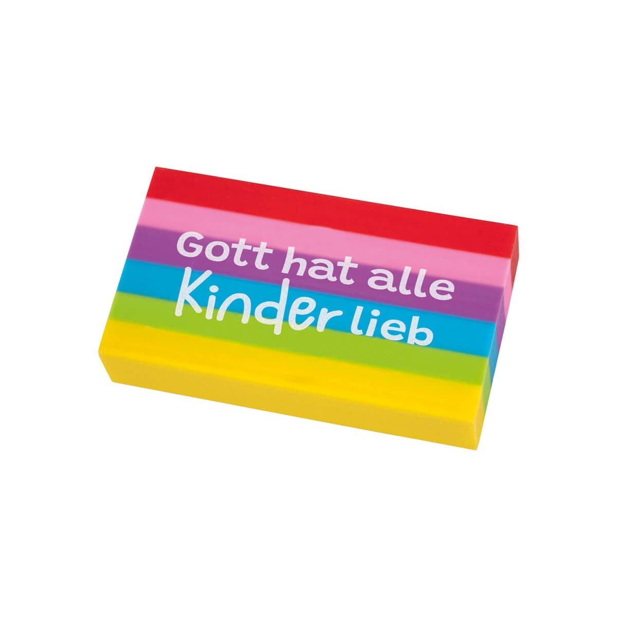 Radiergummi - Gott liebt dich so wie du bist & Regenbogen