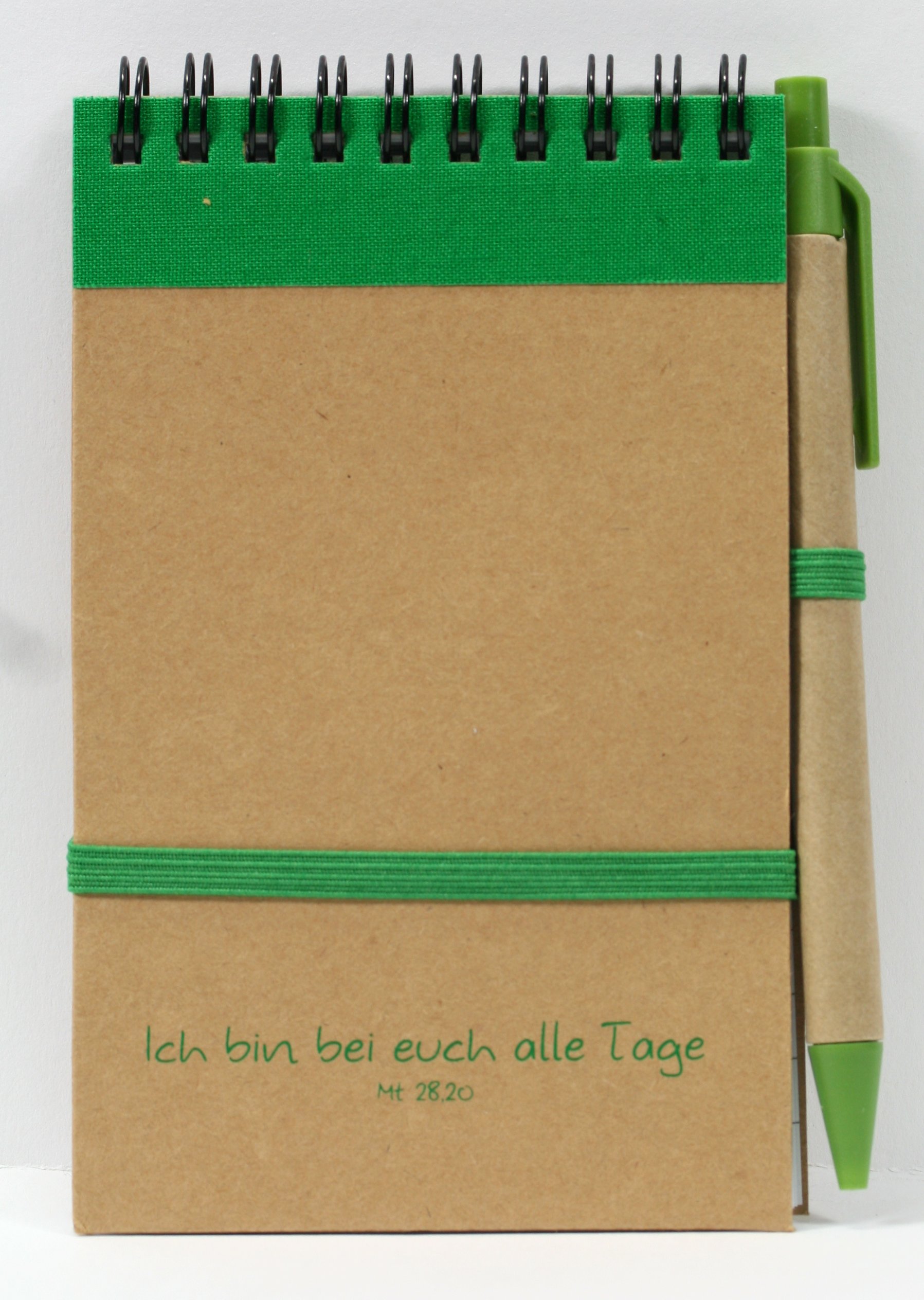 Notizbuch - Ich bin bei euch alle Tage & Stift