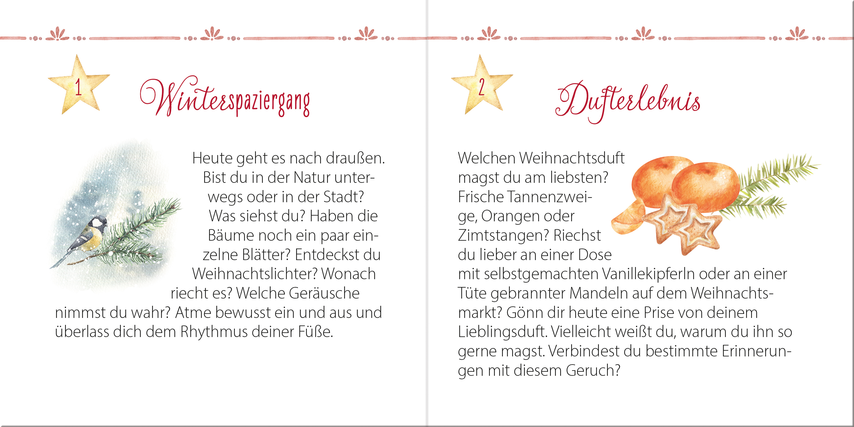 Geschenkheft - 24 kleine Genussmomente im Advent