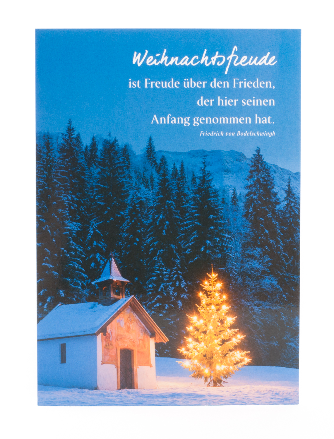 Weihnachtskarte - Weihnachtsfreude ist Freude über den Frieden