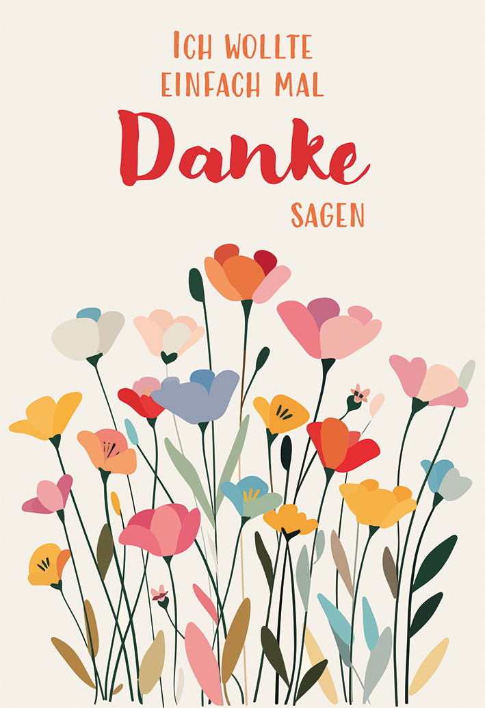 Dankeskarte - Ich wollte einfach mal Danke sagen
