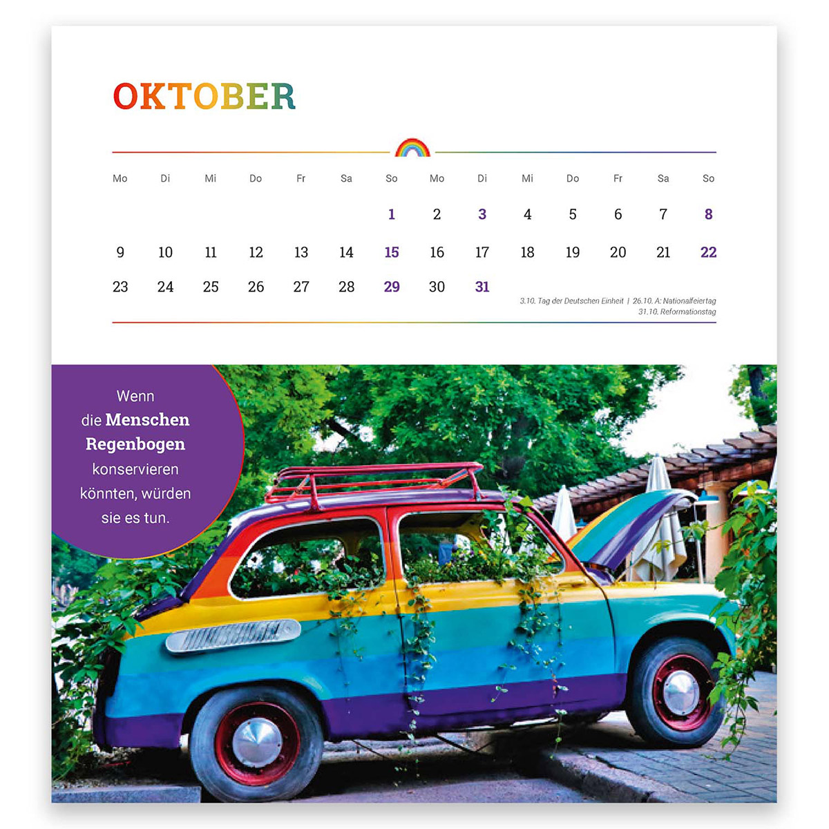 Kalender - Der Regenbogenkalender & 2023