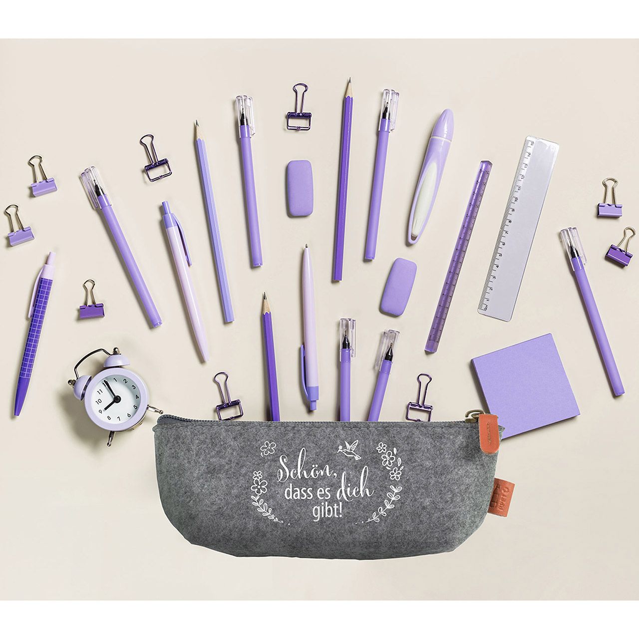 Filz-Etui - Schön, dass es dich gibt!