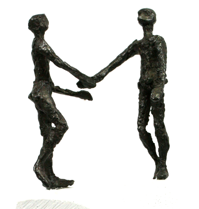 Skulptur - Hand reichen & Bronze