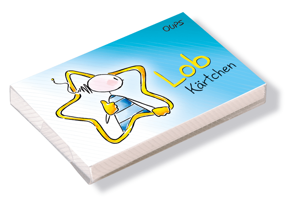 Kärtchenbox - Lob & 24 Spruchkarten OUPS Kärtchenbox - Lob & 24 Spruchkarten OUPS