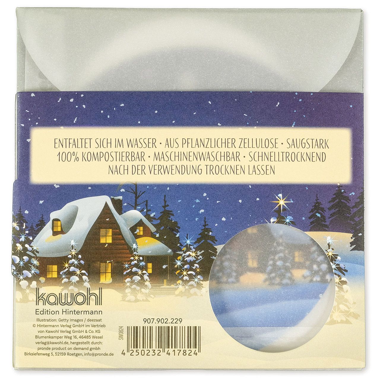 Pop-up-Schwamm - Gesegnete Weihnachten